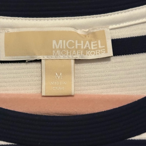 Michael Kors Navy and Red Striped Mini Dress - Picture 3 of 4